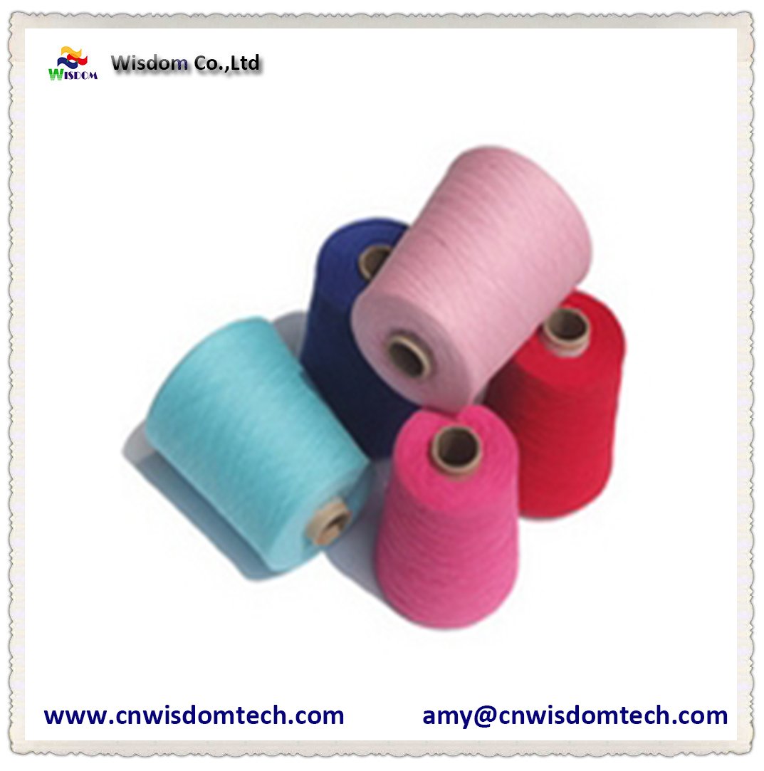 cotton 95% cashmere 5% semi worsted blended yarn for sweater